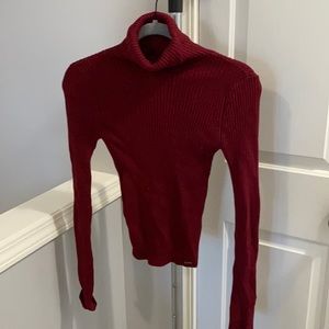 Dark red turtleneck sweater from Hollister. Size XS